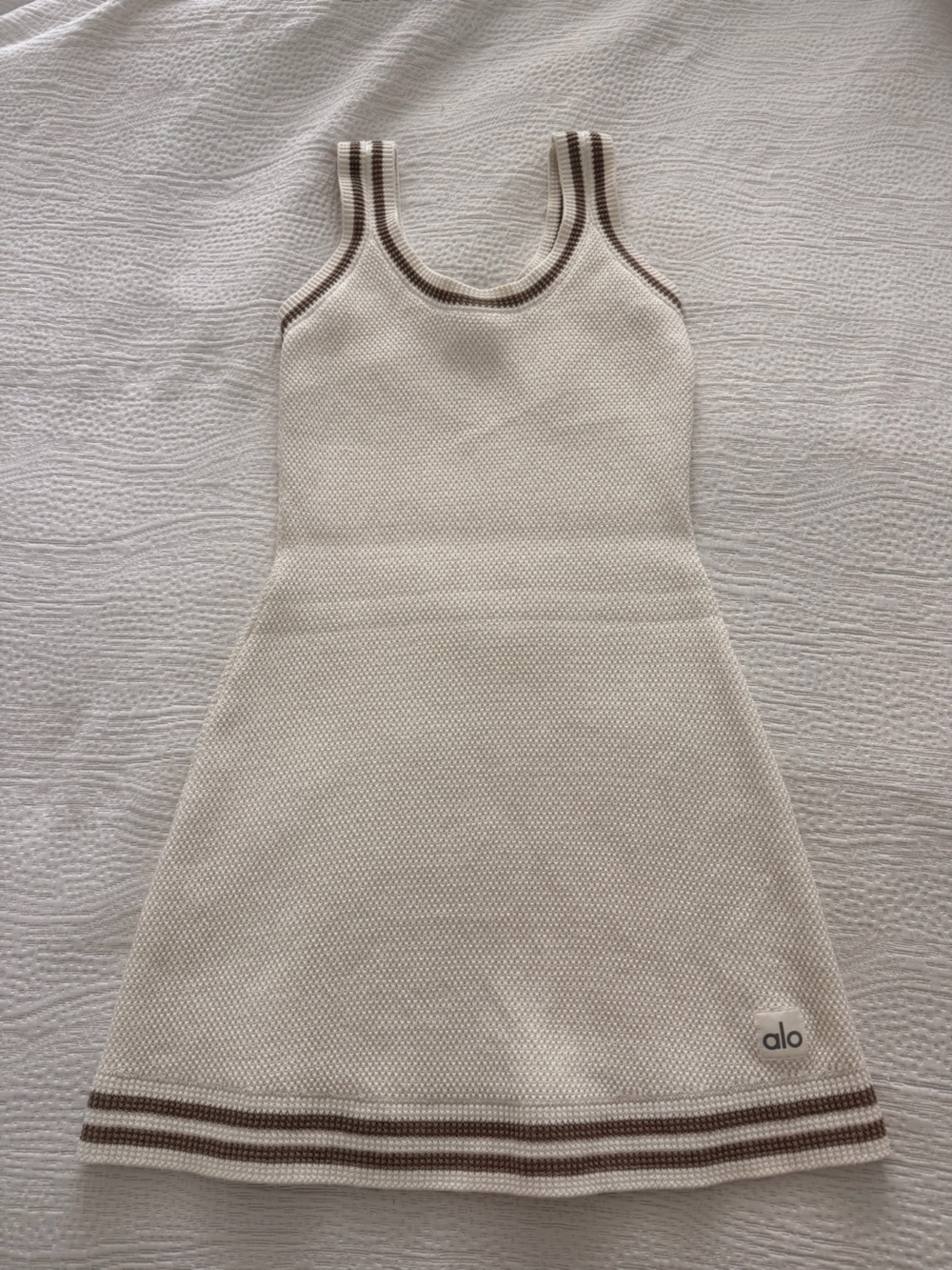 ALO Yoga Cream Knit Mini Dress